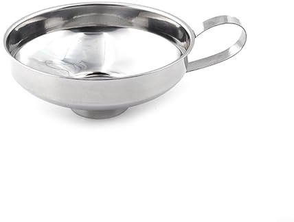 Honseadek Entonnoir de mise en conserve en acier inoxydable à large goulot pour la cuisine, entonnoir multifonction de qualité alimentaire pour bocaux, bouteilles, huiles et produits secs, vaisselle