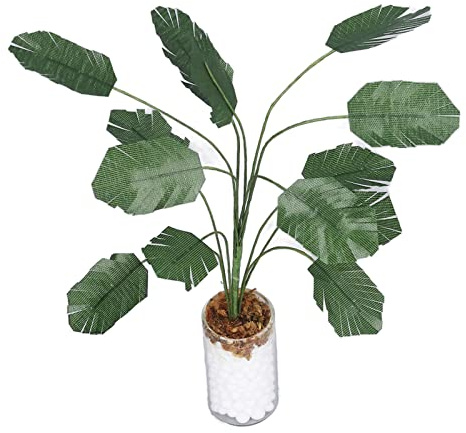 Fockety Casa de Muñecas Duradera, Planta Verde, Adorno de árbol de Plátano en Miniatura, Escala 1:12 para Decoración del Hogar de Muñecas, Material Seguro (L)