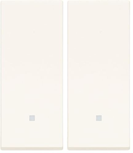 VIMAR 30008.B LINEA Pulsante 1P NO 10 A 250 V~ allineato illuminabile, tasto sostituibile, 1 pezzo, bianco (Confezione da 2)