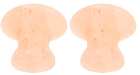 Mipcase Set 2 pietre esfolianti a fungo in sale rosa, naturale per bagno e doccia, pulizia profonda per tutti i tipi di pelle