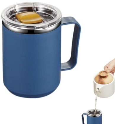 Générique Mug Isotherme Café Tumbler de réutilisable, couvercle