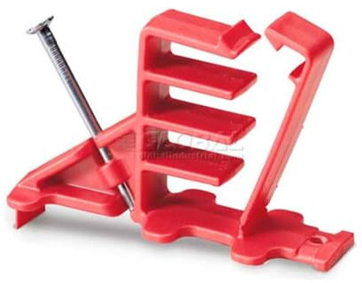 Gardner Bender MCS-100W Multi-Cable Staple, Secures: (NM) Non-Metalic, Coaxial & Data / CAT 5, 100 Pk., Red