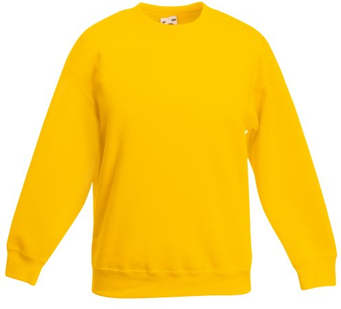 Fruit of the Loom Boys' Sweatshirt multicolour sunflower 5-6 Years