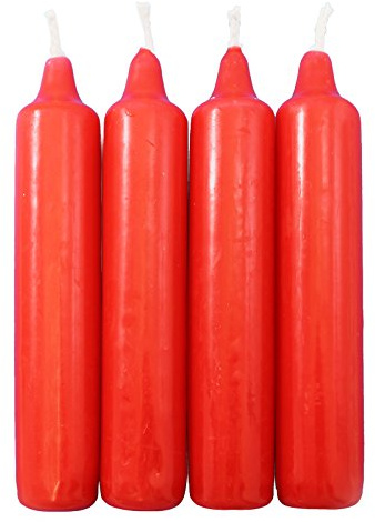 OLShop AG 5er Pack Berliner Baumkerzen rot ca. 23 x 130 mm (5 x 4 Stück) Weihnachtskerzen, Christbaumkerzen, Pyramidenkerzen, Baumkerzen, Kerzen, Adventskerzen