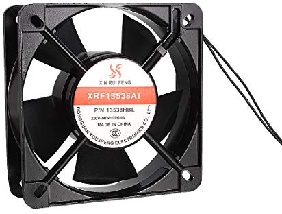 uxcell Cooling Fan 135mm X 135mm X 38mm XRF13538AT AC 220-240V Dual Ball Bearings