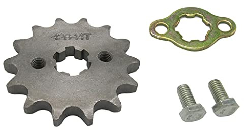 Set Pignone Catena Corona Anteriore 14T Denti 17mm 428 Accessorio ATV