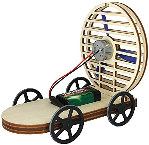 matches21 HOME & HOBBY Stormcar Propeller & Batterie DIY Holz Bastelset für Kinder ab 10 Jahren Technik-Bausatz
