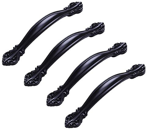 BOOLSFMAM 4 Stücke Retro Schrankgriff, Bogengriff Türgriff, für Gartentür Küchenschranktüren, Schubladengriffe,Türen verschiedener Stile