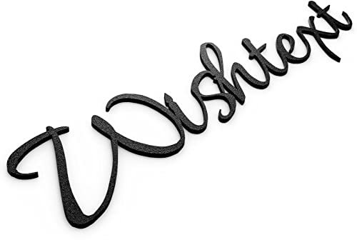 Wishtext Türschild Personalisiert Door Sign Wunschtext Schild Personalised Selbstklebend Schwarz