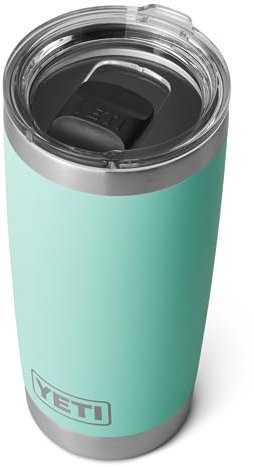 Yeti Rambler, Stainless Steel, Vacuum Insulated Tumbler w/Magslider Lid, Seafoam, 20oz (591 ml)