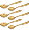 CAMRI Gold Teaspoons Set of 6 – Stainless Steel Tea Spoons, 5.19 inches, Golden Mirror Finishing Teaspoon for Dessert & Coffee, Sturdy, Cutlery Spoon Set for Home & Restaurant (C61-6 Pcs)