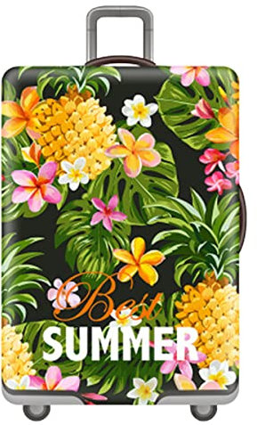 Mateju 3D Sommer Beliebter Muste Kofferschutzhülle Elastisch Kofferhülle, Gepäck Cover Reisekoffer Hülle Trolley Case Schutzhülle Luggage Cover Waschbare Staubdichte Kofferbezug (Ananas,XL)