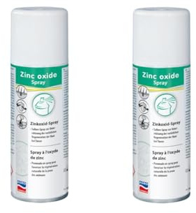 Agrochemica Zinkoxid-Spray | Doppelpack | 2 x 200 ml | Enthält Zink als einen wichtigen Baustein für die Hautregeneration | Kann bei trockener Haut unterstützen | Zinc Oxide Salbenspray