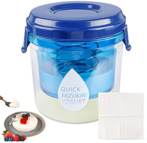 Griechisches Joghurtsieb Selbstgemachter Joghurtfilter Joghurt-Frischkäsebereiter Joghurt-Molke-Trenner Käsepresse Joghurtbereiter Joghurtmaschine mit Netzsiebe, Filtertuch