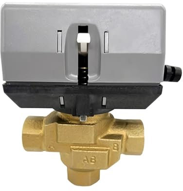 1/2'' 3/4'' 1'' 3-Wege-Motorkugelventil aus Messing mit elektrischem Absperrventil VC6013 Fan Coil AC220V(3/4)