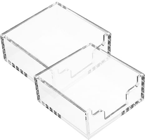 Gogogmee 2stücke Notizenhalter Memo-Papier-Spender Organizer Für Schreibtischzubehör Für Büro Und Zuhause Praktische Aufbewahrung Für Haftnotizen Und Kleine Büromaterialien