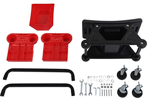 KLLJRFW Mechaniker-Rollhocker, Detaillierung, Garagen-Rollhocker mit Rädern, robust, geräuschlos, Universalräder, mobiler rollender Creeper-Sitz, Auto-Detaillierungshocker