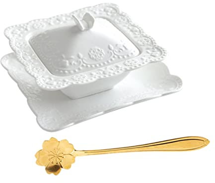 MAGICLULU Bol à Soupe Céramique Avec Cuillère Et Plateau Set De Bol à Déjeuner Épais Et Décoratif Stew Pot Polyvalent Pour Fruits Desserts Et Salades Usage Domestique Et Professionnel