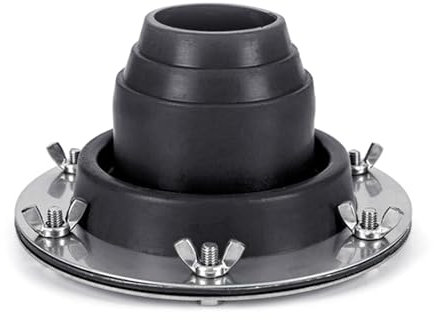 LLINthy Tubo de silicona para estufa de leña, para exteriores, protectores de chimenea con protección contra el calor, anillos de acero