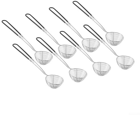 Louche passoire en acier inoxydable avec poignée résistante à la chaleur pour casserole chaude et cuisson
