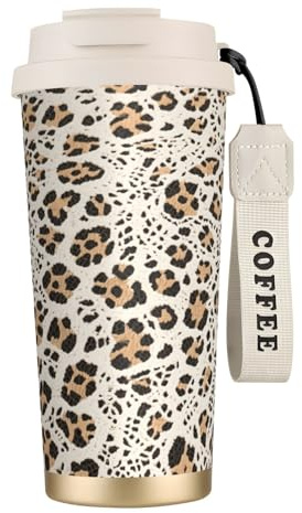 Kingmate Thermobecher 500ml mit Strohhalm & Deckel–Kaffeebecher Thermo to Go auslaufsicher, Doppelwand Isolierbecher aus Edelstahl–Thermo Kaffeebecher für Büro, Reise & Camping