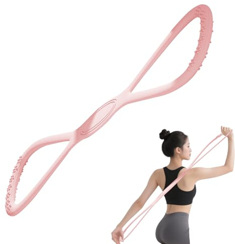 Bandas Elásticas para Ejercicio Tensor de Silicona Brazos Hombros | Bandas de Fuerza Figura 8 Recuperación, Principiantes, Yoga,