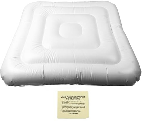 Haofy Couverture Gonflable de Spa de 5,3 Pieds, Couvercle en PVC à économie d'énergie pour Spa carré, Gonflage Facile, pour Une Utilisation en Extérieur
