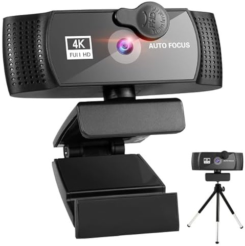 BJdfgE Webcam Full HD 8K 4K 1080P avec Microphone, USB, for Ordinateur Portable, Mini caméra vidéo(4K)