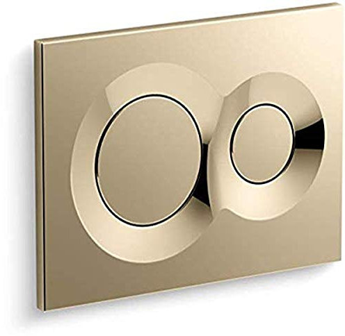 Kohler 75890-AF Lynk Flush Actuator Plate for 2x 4 in-Wall Tank and Carrier System Vibrant French Gold