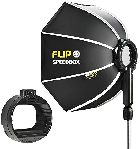 SMDV Speedbox-Flip 20 - Softbox pieghevole con adattatore Speedlite