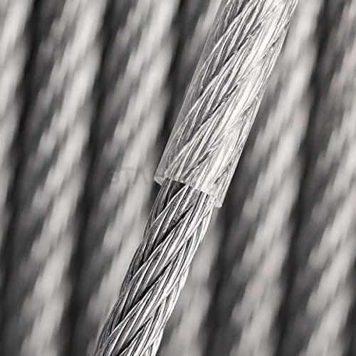 Ø4mm (6x7) / 20m Drahtseil verzinkt mit PVC Ummantelung