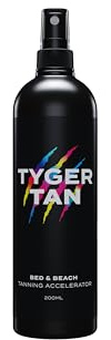 Tyger Tan Tanning Accelerator Spray – Deep, Natural Tan Enhancer for Sunbeds & Sunlight – Fast-Acting with Hydrating Formula – 200ml