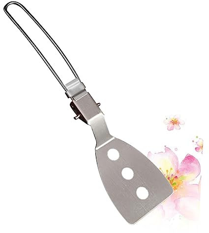 MILISTEN 1Stk Schaber aus Edelstahl Lebensmittelschaufel Dreher kitchen tools küchenwerkzeug faltbarer spachtel Backschaufel Werkzeug draussen Spatel Pfannenwender