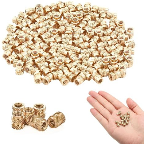 3d Printing Brass Nuts,100 Pcs M3 Threaded Insert, M3 Heat Set Inserts, M3x4x5mm Threaded Inserts Heat Set Knurled Brass Nuts For 3d Printing Parts Automotive Plastic Shell