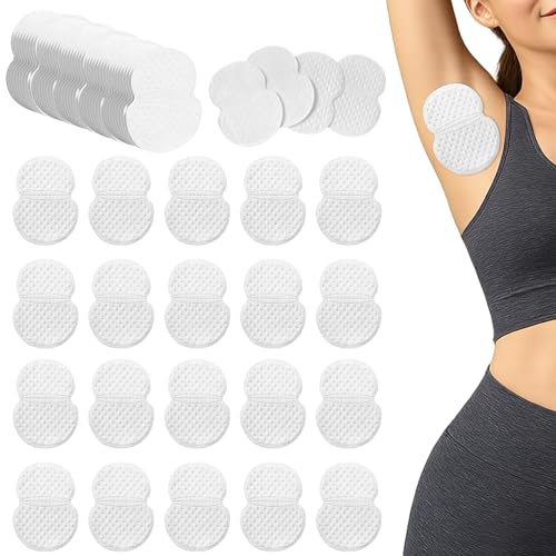 Menibeuty 80PCS Patch Anti Transpiration, Confortables Patch Transpiration Aisselles pour Detranspirant Aisselles, Anti Transpirations Excessive Invisibles pour Homme et Femme