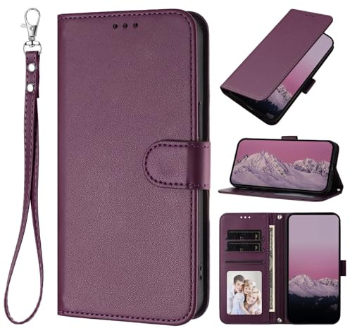 XINQCASE für Samsung Galaxy S20 FE 5G/4G Hülle, PU Lederhülle Schutzhülle [Handyband] Klapphülle Tasche, Handyhülle Flip Case für Samsung S20 FE 5G/4G, Violett