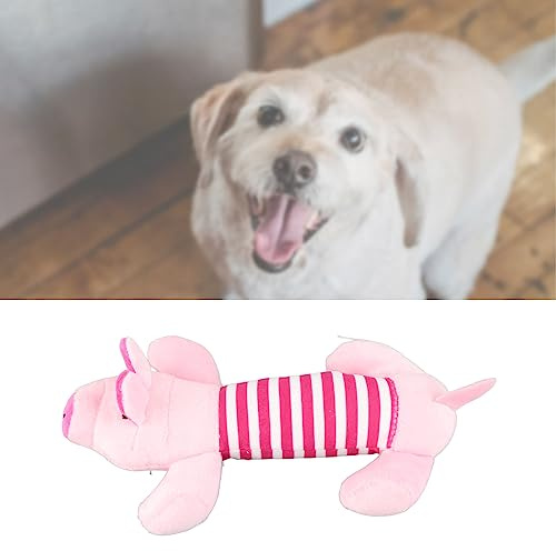 Acouto Hundpipande Tuggleksak Hundpipande Leksak, Plyschmaterial, Bitsäker, Rolig Interaktiv Leksak för Valpar och Katter (Gris)