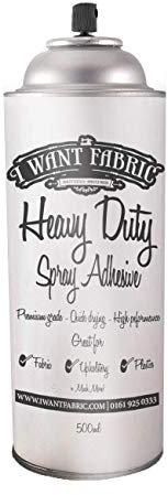 HEAVY DUTY CONTACT SPRAY GLUE, WATERPROOF, HIGH PERFORMANCE, QUICK SEALING, SPRAY ADHESIVE FOR FOAM, CRAFT, FABRIC, UPHOLSTERY, CARPET, QUICK DRYING 500ML