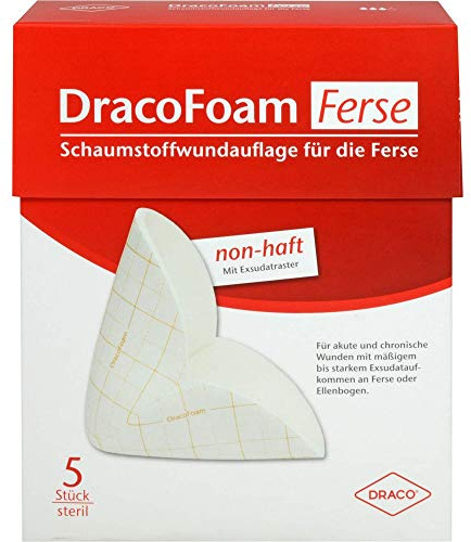 DRACOFOAM Schaumstoff Wundauflage Ferse 5 St