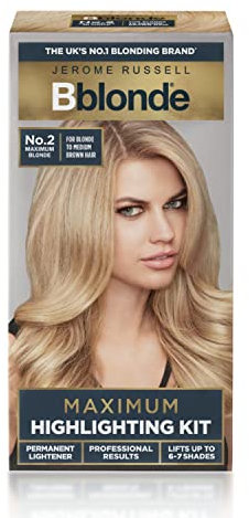 Bblonde Highlighting Kit, Permanent Lightener, Permanent Blonde Bleach Hair Dye, Professional Results, With Avocado Oil, Lifts 6-7 levels – Blonding Kit No 2