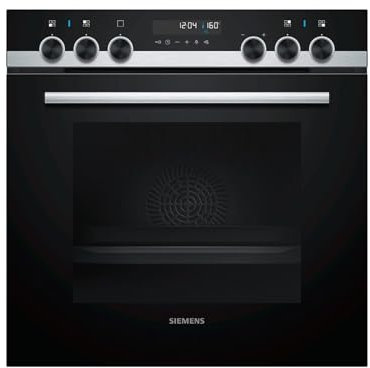 Siemens HE578BBS1 iQ500 Backofen / coolStart-kein Vorheizen / 3D-Heißluft Plus / Elektronikuhr / Vollglas-Innentür / Edelstahl