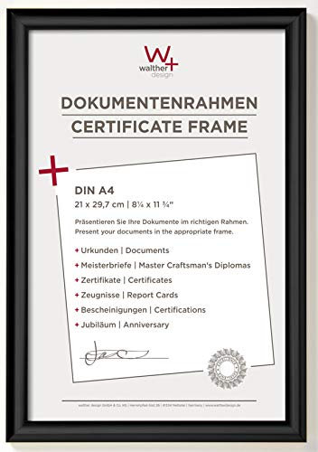 walther design tavelram svart 21 x 29,7 cm (DIN A4) Trendstyle plastram KP130B