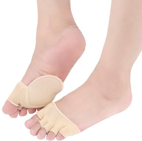 SUPVOX Calze Dita Separate per Protettore Dita Piedi Calzini Imbottiti Danza -1 Paio(Albicocca)