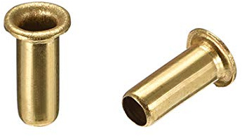 uxcell Hollow Rivet,4mm x 10mm Through Hole Copper Hollow Rivets Grommets Double-Sided Circuit Board PCB 200Pcs
