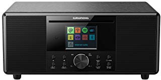 GRUNDIG GIR1070 DTR 7000 All-In-One Internetradio, FM/RDS/DAB+/Internetradio, Bluetooth, Schlummerfunktion, Dual Alarm, 2,8 Zoll Farbdisplay, Schwarz