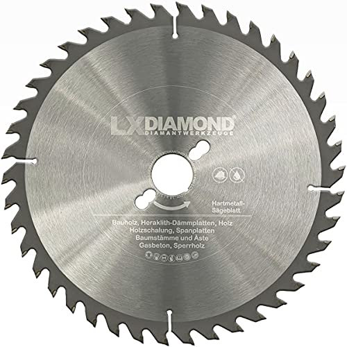 LXDIAMOND Hartmetall-Sägeblatt 190mm x 30,0mm 30 Zähne mit Wechselspitzzahn für Holz Kreissägeblatt geeignet für Kappsägen Tischsägen Handsägen Gehrungssägen - in Premium Qualität 190x30