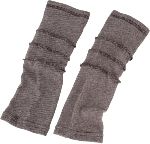 GURU SHOP Beinstulpen, Feinstrick Stulpen mit Overlock - Cappuccino, Herren/Damen