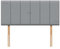 STOREX Plush Fabric Padded Lined Headboard For Devan Bed Bedroom Furniture Size 2Ft 6Inch/ 3Ft/ 4Ft/ 4Ft 6Inch/ 5Ft /6Ft -20 Inch Height 20inch (Silver, 20inch Height 3Ft Single)