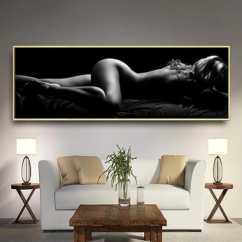 Leinwand Druck Wandbild, Moderne sexy Frauen posieren Modellierung, klassisches Poster, gedruckte Aktbilder, Körperkunst, Gemälde auf Leinwand, Wandkunst, 80 x 160 cm, rahmenlos