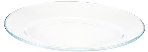 MAGICLULU Tempered Glass Fish Platter Large Oval Serving Dish for Steaming